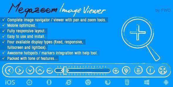 Mega Zoom & Pan Image Viewer Android  Mobile App template
