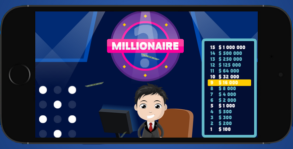 Millionaire 2018 - tv quiz, AdMob Android Game Mobile App template
