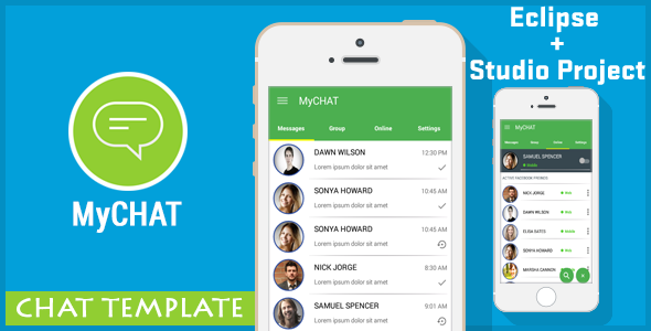 MyCHAT - Chat Messenger Template - AdMob Android Chat &amp; Messaging Mobile App template