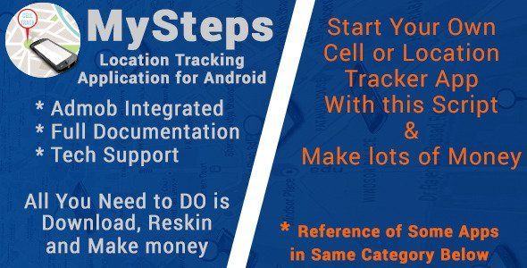 MySteps with AdMob Android  Mobile App template