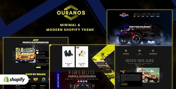 Ouranos - Automotive Shopify Theme for Cars & Auto  Ecommerce Design Uikit