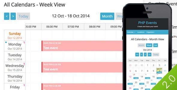 PHP LBEvents - Events Calendar Android Events &amp; Charity Mobile App template
