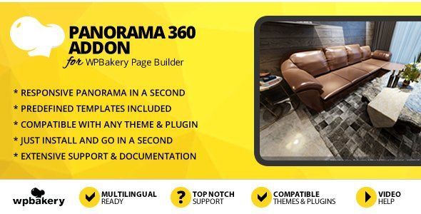 Panorama 360 Addon for WPBakery Page Builder (formerly Visual Composer) Android  Mobile App template