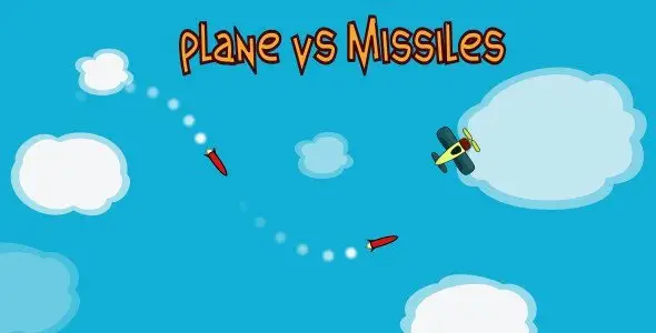 Plane VS Missiles Android Game Mobile App template