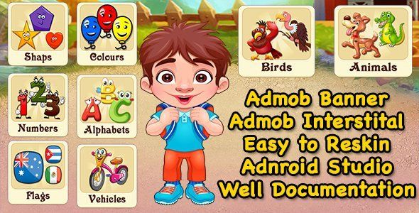 Pre School Learning Game + Best Education Game + Admob + Ready For Publish Android Game Mobile App template
