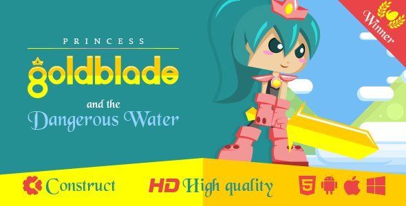 Princess Goldblade and the Dangerous Waters Android  Mobile App template