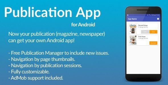 Publication App Android News &amp; Blogging Mobile App template