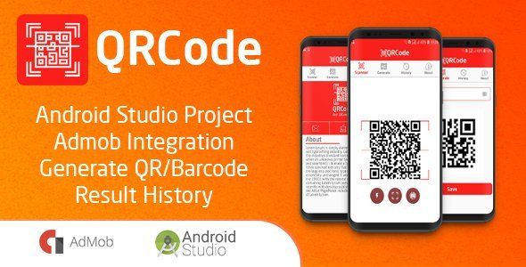 QRCode - Smart Scanner and Generator Barcode | QRCode Android  Mobile App template