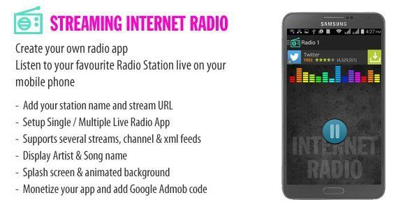 Radio Android App Android Music &amp; Video streaming Mobile App template
