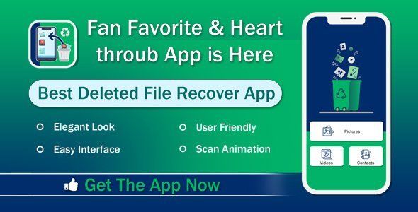 Recover Deleted File & Photos (Andriod 10 ) Android  Mobile App template