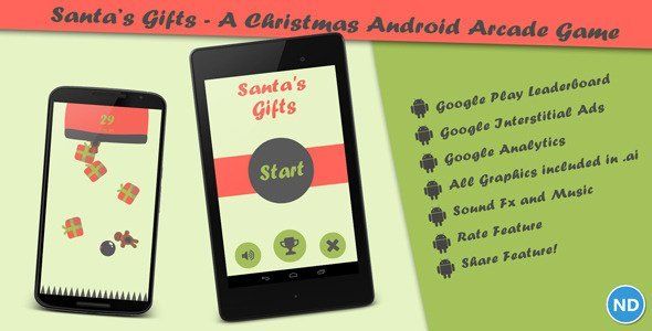 Santa's Gifts - A Christmas Android Arcade Game Android Ecommerce Mobile App template