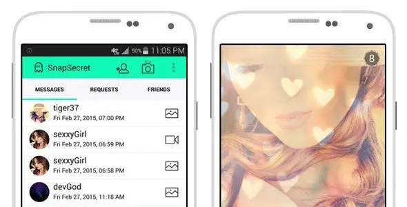 SnapSecret (Snapchat clone) Android Chat &amp; Messaging Mobile App template