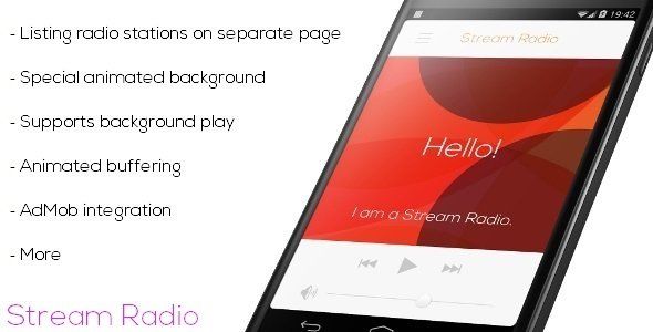 Stream Radio - Multiple Station Android Music &amp; Video streaming Mobile App template