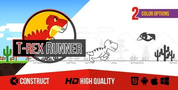 T-Rex Runner Android  Mobile App template