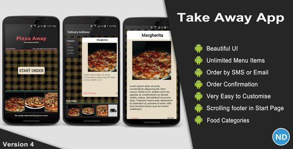 Take Away App Android Ecommerce Mobile App template