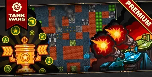 Tank Wars - HTML5 Game 120 Levels + Level Constructor + Mobile! (Construct 3 | Construct 2 | Capx) Android Game Mobile App template