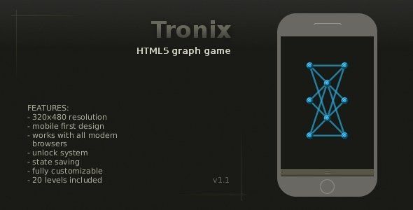 Tronix - Graph Game Android Game Mobile App template