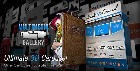 Ultimate 3D Carousel Android  Mobile App template