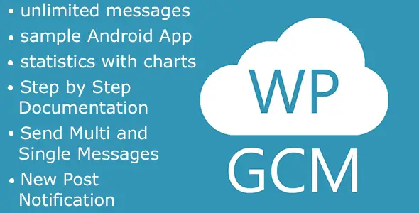 WP Google Cloud Messaging Android  Mobile App template