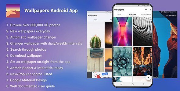 Wallpapers Android App - Admob Ready Android Developer Tools Mobile App template