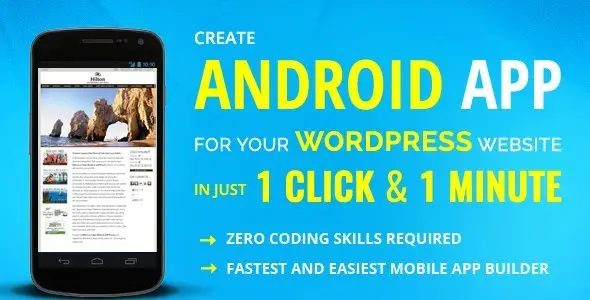 Wapppress builds Android Mobile App for any WordPress website Android  Mobile App template