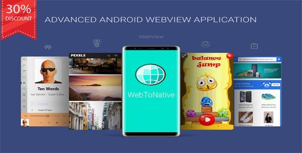 WebToNative - Advanced Android WebView Application Android  Mobile App template