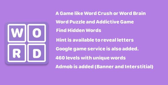 Word Match Android Game Mobile App template