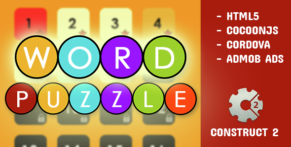 Word Puzzle Android Game Mobile App template
