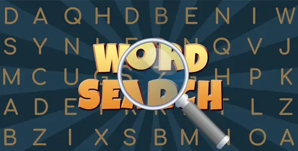 Word Search Puzzle Android Game Mobile App template