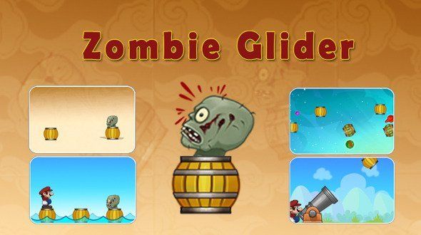 Zombie Glider Game With AdMob Android Game Mobile App template