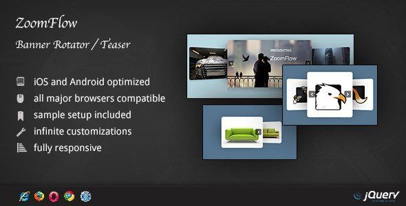 ZoomFlow - Banner Rotator / Teaser Android Ecommerce Mobile App template