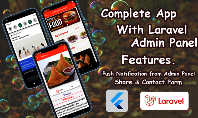 Food Recipe app with Flutter and Laravel    