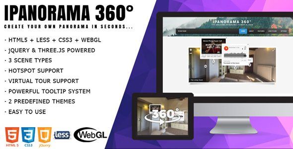 iPanorama 360° - jQuery Virtual Tour Builder Android  Mobile App template