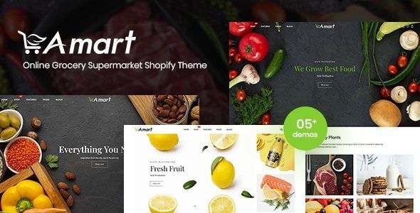 Amart - Online Grocery Supermarket Shopify Theme  Ecommerce Design Uikit