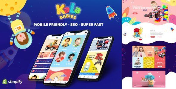 KalaBabies - Kids Store and Baby Shop Shopify Theme  Ecommerce Design Uikit