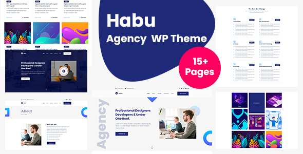 Habu - Creative Agency WordPress Theme   Design 