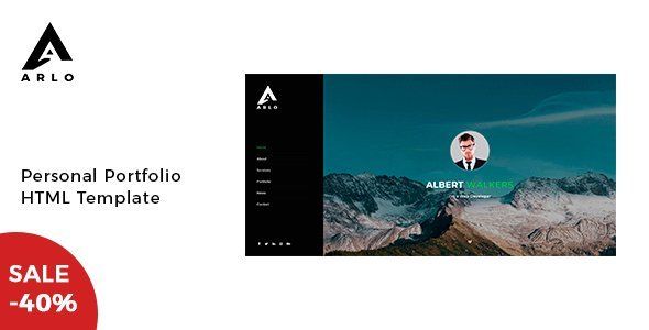 Arlo - Personal Portfolio Template   Design Uikit