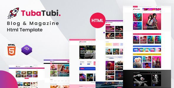 TubaTubi - Blog & Magazine Html Template  Travel Booking &amp; Rent Design 