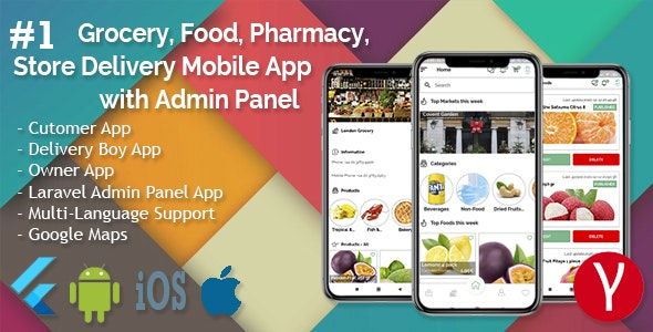 Single Market Grocery/Food/Pharmacy (Android+iOS+Admin Panel) Full App Solution with Web Site - 11