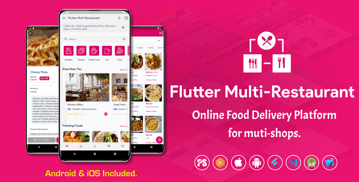 Flutter Multi Vendor Grocery (Convenience Store, Food, Vegetable, Fresh Fruit, eCommerce, Retail)1.1 - 8