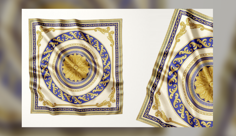 Satin Scarf Mockup Set