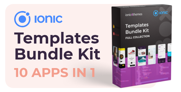 Ionic Bundle Kit - 10 apps Ionic Ecommerce Mobile Boilerplate