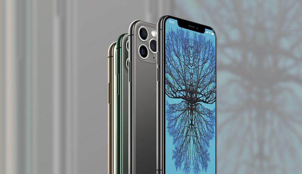 iPhone 11 Pro Layered PSD Mock-ups in 4 Colors