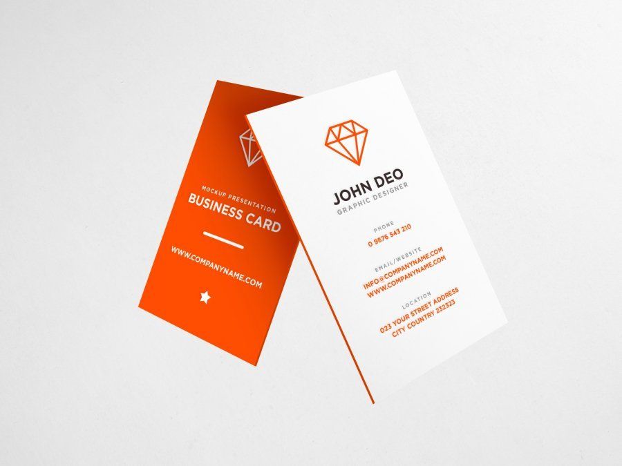 Orange Business cart mockup