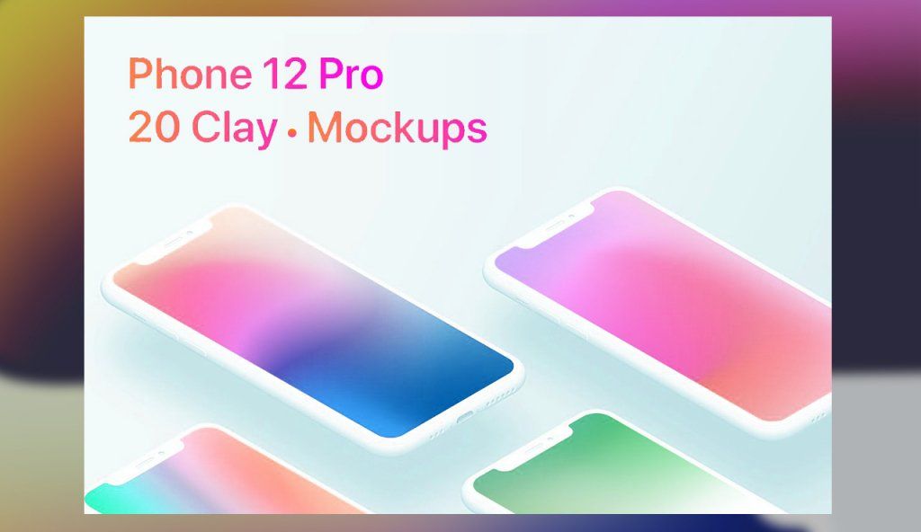 Phone 11 Pro - 20 Clay Mockups