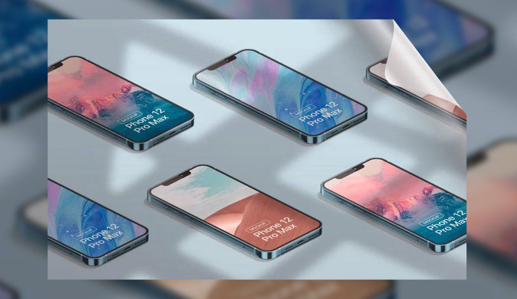  iPhone 12 Pro Max Mockup v2 template app