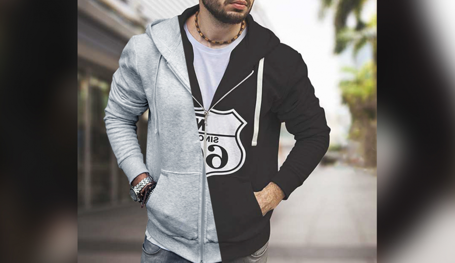 Men Hoodie Mockup