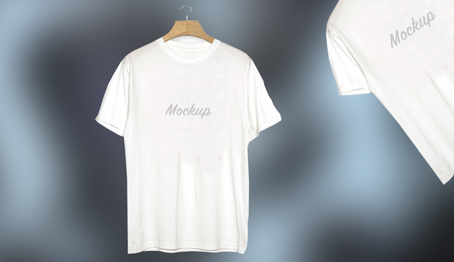 White Realistic T-Shirt Mockup