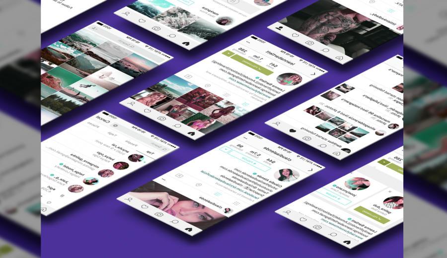Instagram Mockup for Sketch