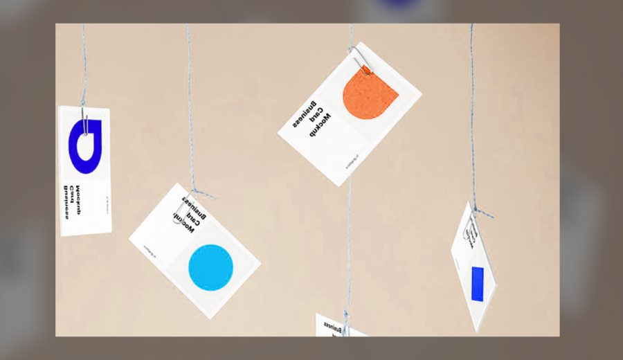 Hanging Business Card Mockup